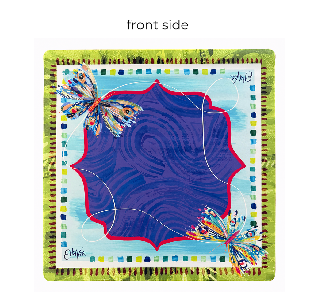 LIMITED EDITION EttaVee "Butterfly" Double-Sided Butterfly Mahjong Mat PREORDER