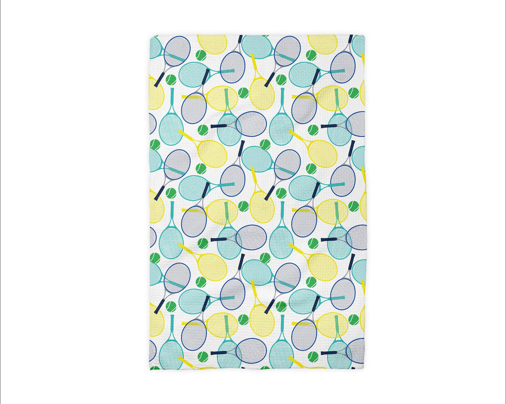 Tennis Racket Fitness Preppy Kitchen Towel Waffle Gift Team