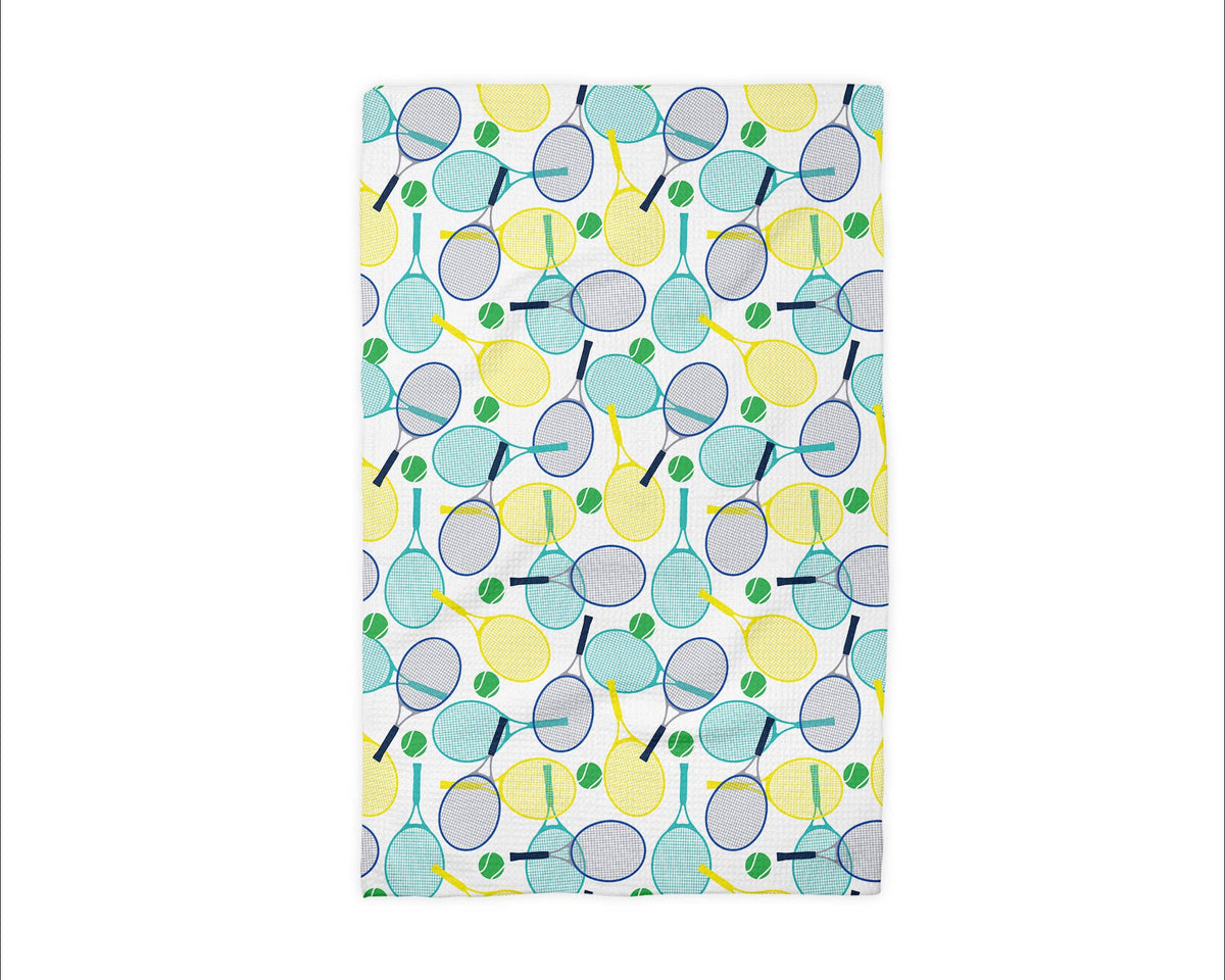 Tennis Racket Fitness Preppy Kitchen Towel Waffle Gift Team