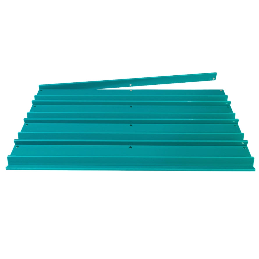 My Fair Mahjong - Premium Acrylic | 4 Racks + 4 Pushers - Solid Teal