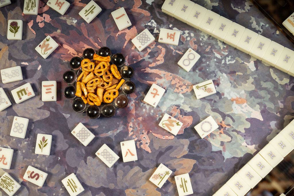 Anders Ruff Design Co. Brownstone Bloom Mahjong Mat (Ships 11/23)