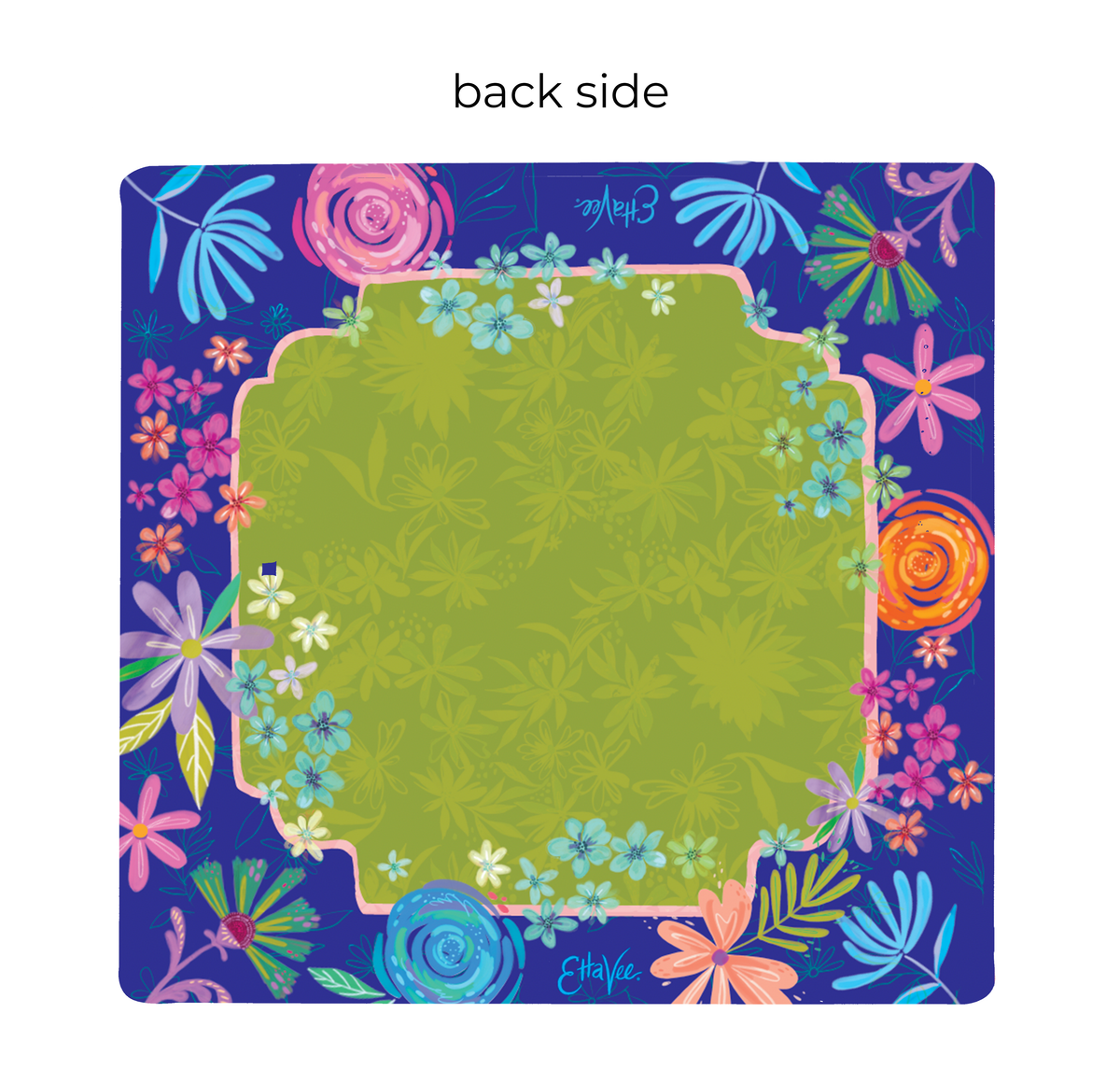 LIMITED EDITION - EttaVee "Happy Fleurs" Double-Sided Mahjong Mat PREORDER