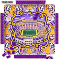 Football Tigers Purple 31.5" with mat bag, Mahjong Mats Premium 3mm Neoprene