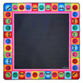 margo.rebecca - Black Smiley Faces mat