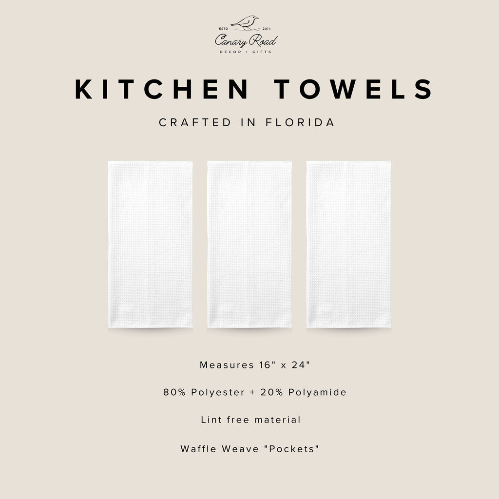 Nutcracker Pink Chinoiserie Christmas Kitchen Towel Waffle