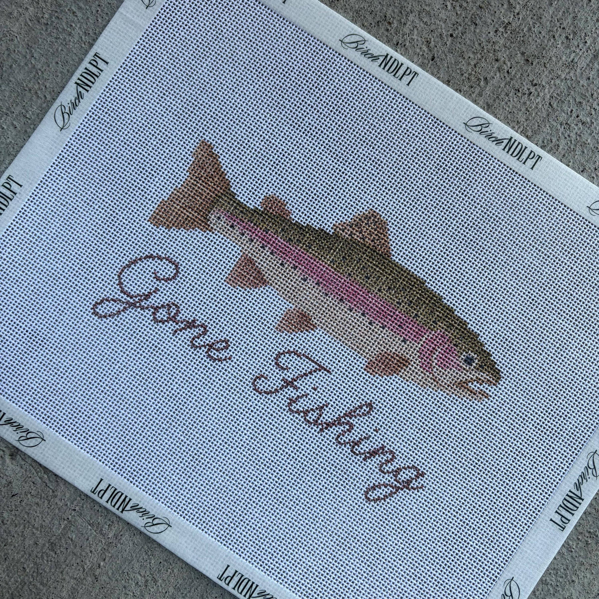 Gone Fishing Trout Fish 18 Mesh