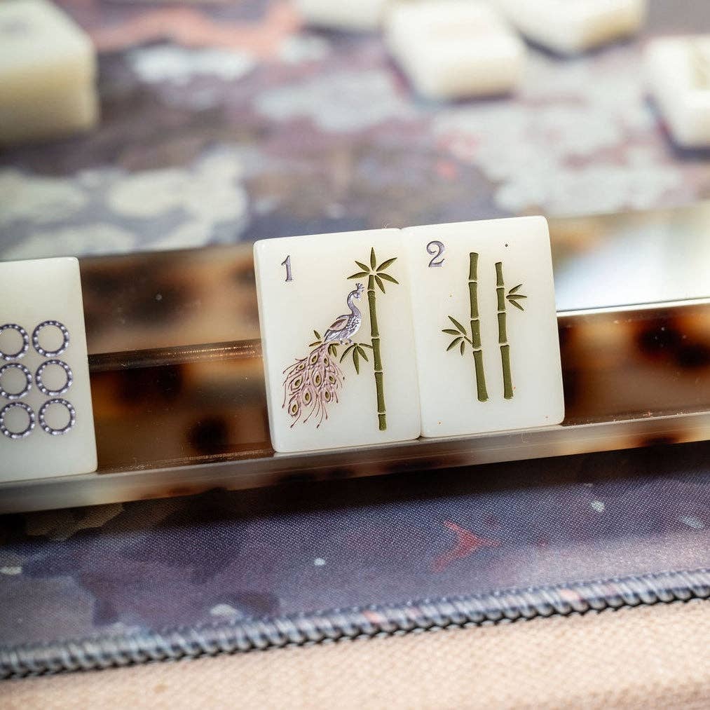 Anders Ruff Design Co. Brownstone Bloom Mahjong Tile Set Preoder Ships Dec 21-25