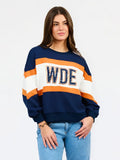 Mary Square Millie Sweatshirt | Auburn Stripe