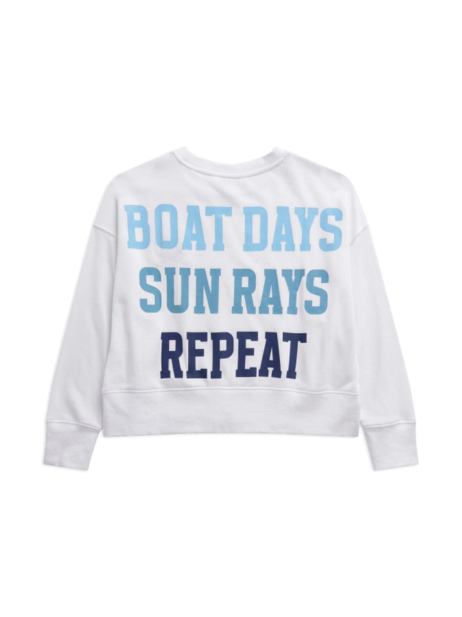 Shiraleah - "Boat Days, Sunrays, Repeat" Relaxed Sweatshirt