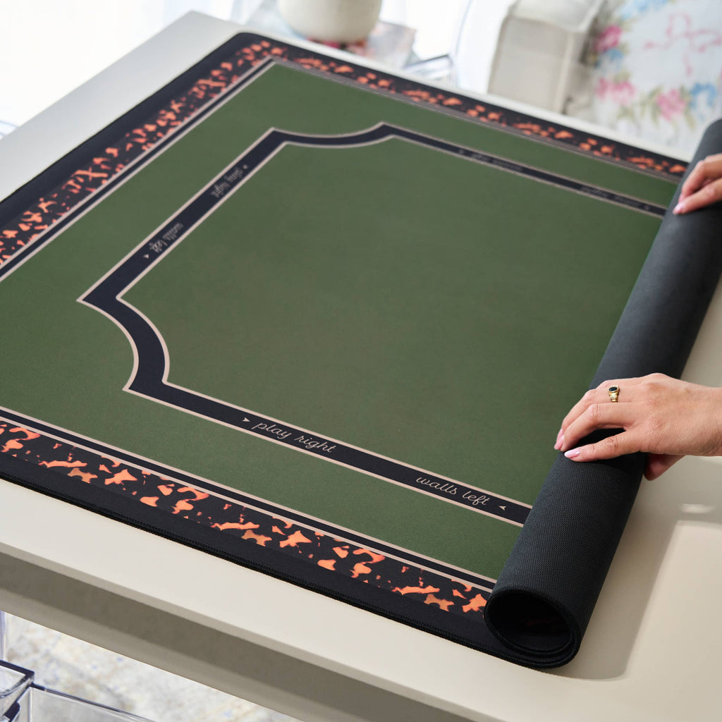 Case-Mate Tortoiseshell Mahjong Mat with Storage Tube (Ships 11/16-11/20)