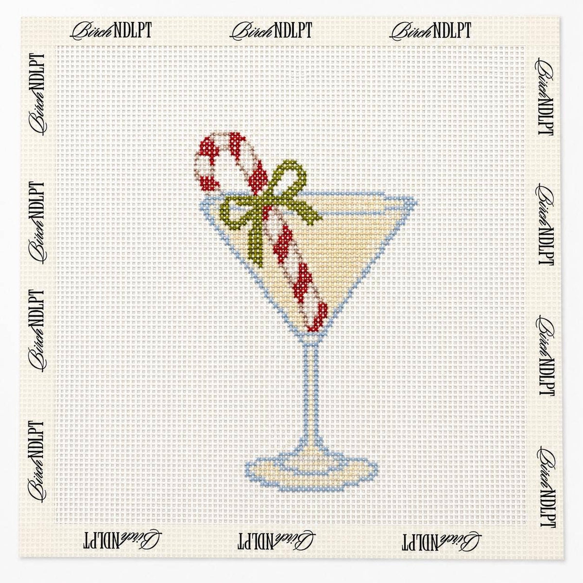 Christmas Martini 13 Mesh Needlepoint Canvas