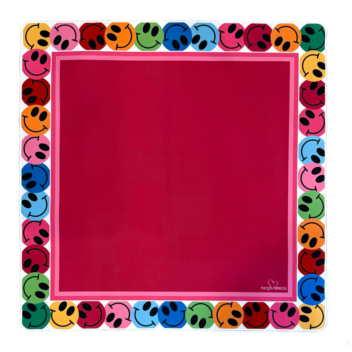 margo.rebecca - Dark Pink Smiley Faces mat