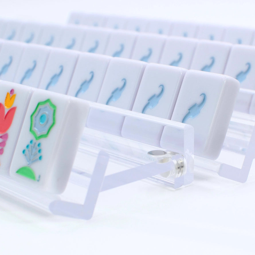 My Fair Mahjong - Premium Acrylic | 4 Racks + 4 Pushers - Clear