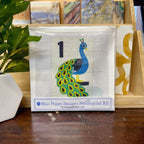 Mahjong One Bird Bamboo Needlepoint Design Peacock