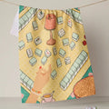 Geometry Lucky Hand Tea Towel - Mahjong