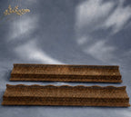 Tala- Shoreline Mahjong Rack & Wavy Pusher - Chocolate Woven Rattan PREORDER SHIPS Oct 2026