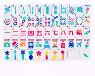 My Fair Mahjong MINI TRAVEL MAHJONG | Mini Anywhere Series | White