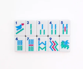 My Fair Mahjong MINI TRAVEL MAHJONG | Mini Anywhere Series | White