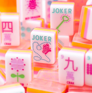 My Fair Mahjong CRYSTAL CONFETTI | Sorbet Pink | Mahjong with a Sprinkle of Color and Joy