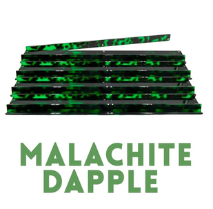 My Fair Mahjong - Premium Acrylic | 4 Racks + 4 Pushers - Malachite Dapple