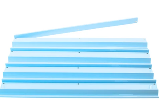 My Fair Mahjong - Premium Acrylic | 4 Racks + 4 Pushers - Solid Macaron Blue