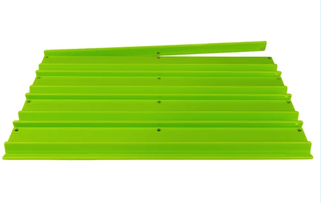 My Fair Mahjong - Premium Acrylic | 4 Racks + 4 Pushers - Solid Citrus Green / Chartre