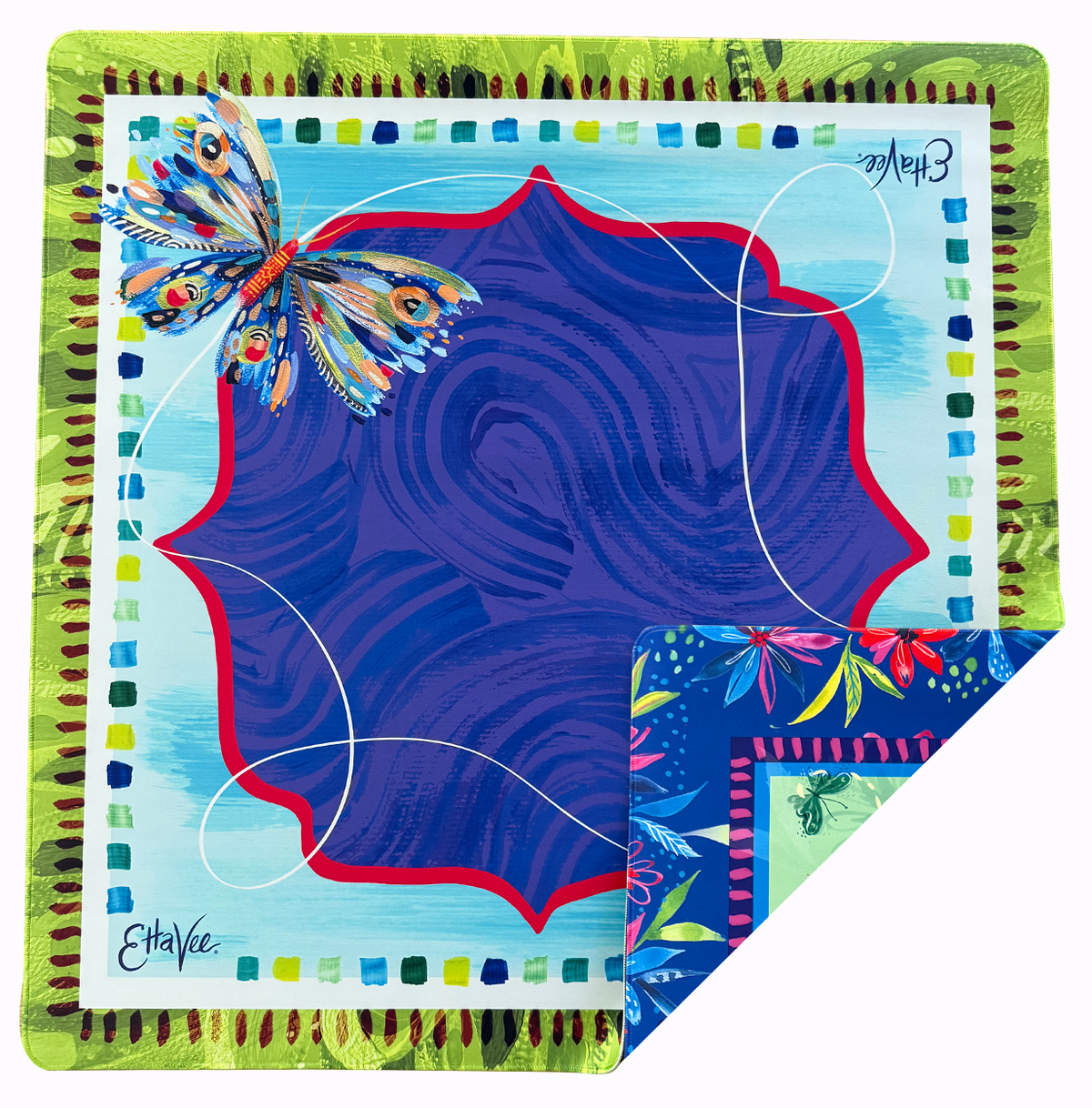 LIMITED EDITION EttaVee "Butterfly" Double-Sided Butterfly Mahjong Mat PREORDER