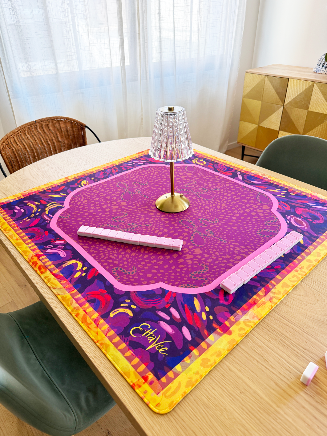LIMITED EDITION EttaVee "Leo Lady" Double-Sided Mahjong Mat PREORDER