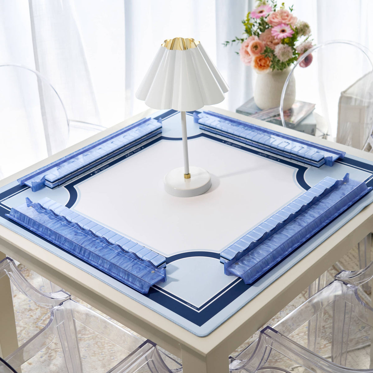 Case-Mate Carolina Blue
 Mahjong Mat with Storage Tube - (Ships 11/16-11/20)