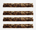 20" Blonde Tortoiseshell Acrylic Racks - Set of 4 PreOrder for late Oct 2026
