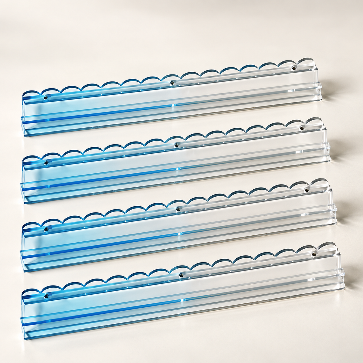 20" Ombre blue Acrylic Racks - Set of 4 PreOrder for late Oct 2026