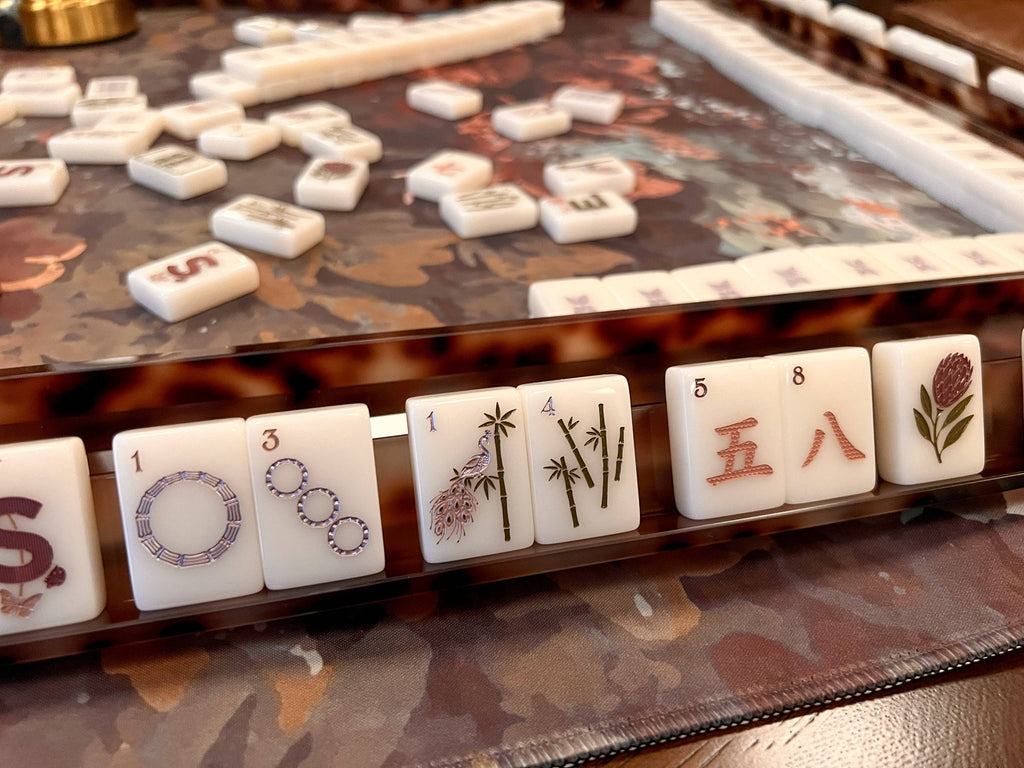 Anders Ruff Design Co. Brownstone Bloom Mahjong Tile Set Preoder Ships Dec 21-25
