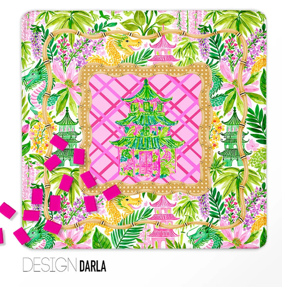 Darla 31.5" Mahjong Mat with mat bag Premium 3mm Neoprene