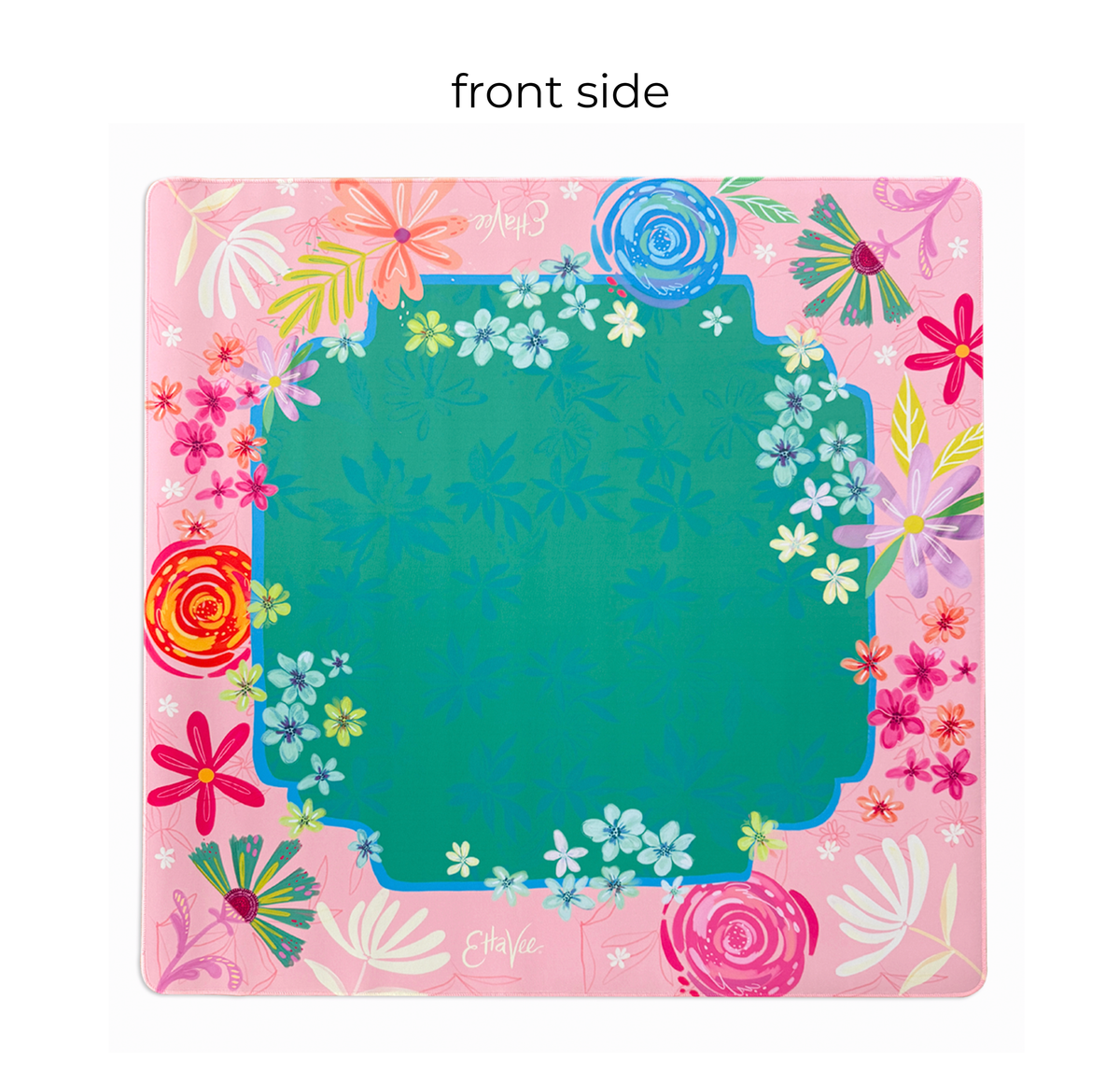 LIMITED EDITION - EttaVee "Happy Fleurs" Double-Sided Mahjong Mat PREORDER