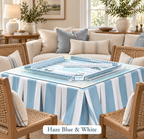 Box Pleated Mahjong Square 55" x 55" Table Skirts (Tablecloth)