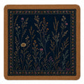 Midnight Wildflowers Mahjong Mat with Suede Fringe by Tala