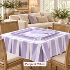 Box Pleated Mahjong Square 55" x 55" Table Skirts (Tablecloth)