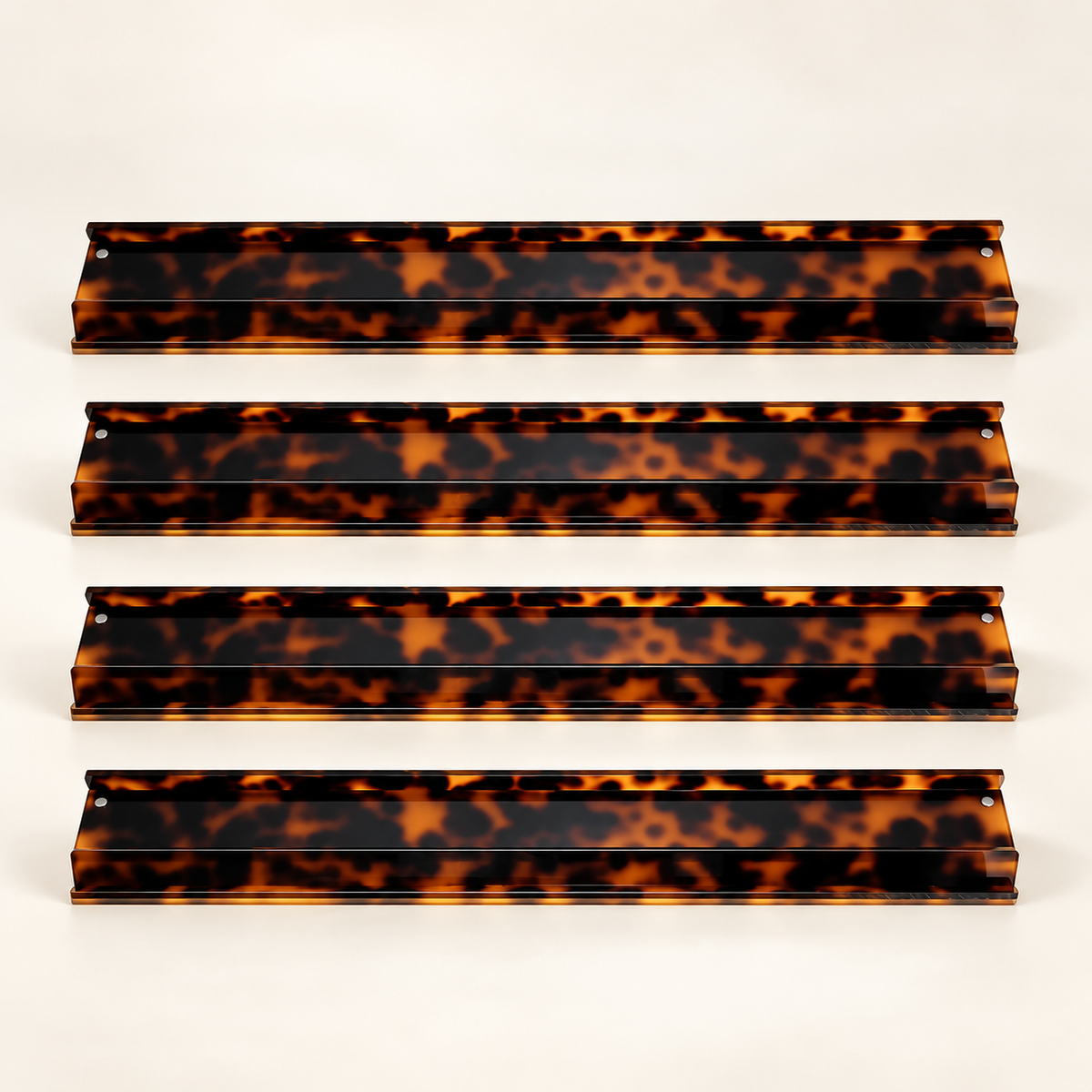 20" Tortoiseshell Acrylic Racks - Set of 4 PreOrder for late Oct 2026