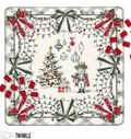 Holiday Twinkle 31.5" Mahjong Mat with mat bag Premium 3mm Neoprene