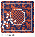 War Eagle 31.5" Mahjong Mat with mat bag, College Football, Premium 3mm Neoprene